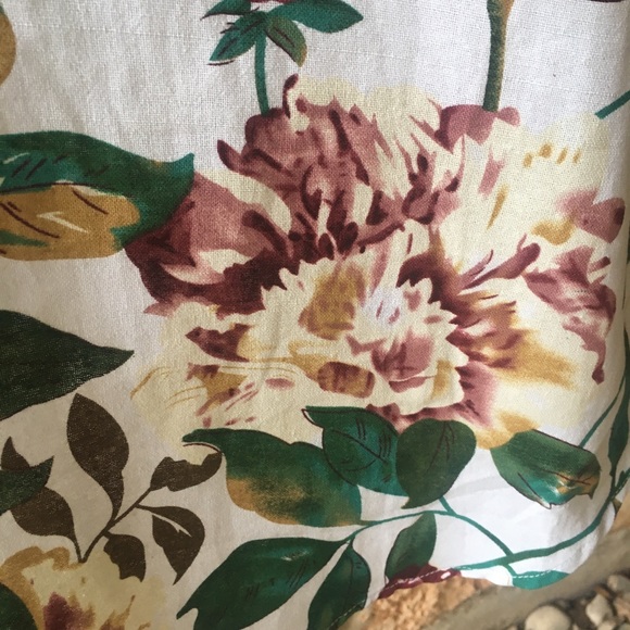 5 ⭐️ fave!! White Peony Floral Linen Tunic Dress - Picture 5 of 5